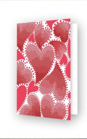 Diamond Dotz Greeting Card Hearts Swirl