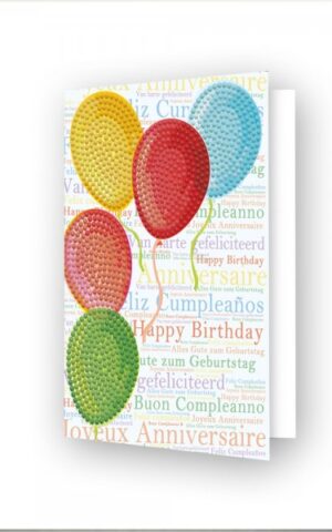 Diamond Dotz Greeting Card Balloons on High