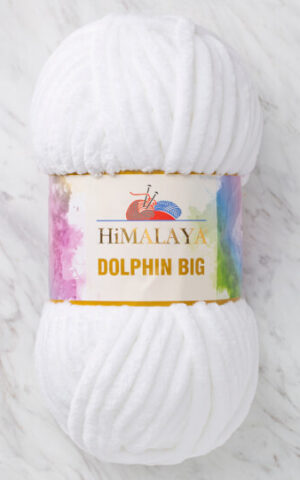 Himalaya Dolphin Big Chenille Yarn, White – 76701
