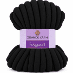 Polypuff - Black type. Marshmallow