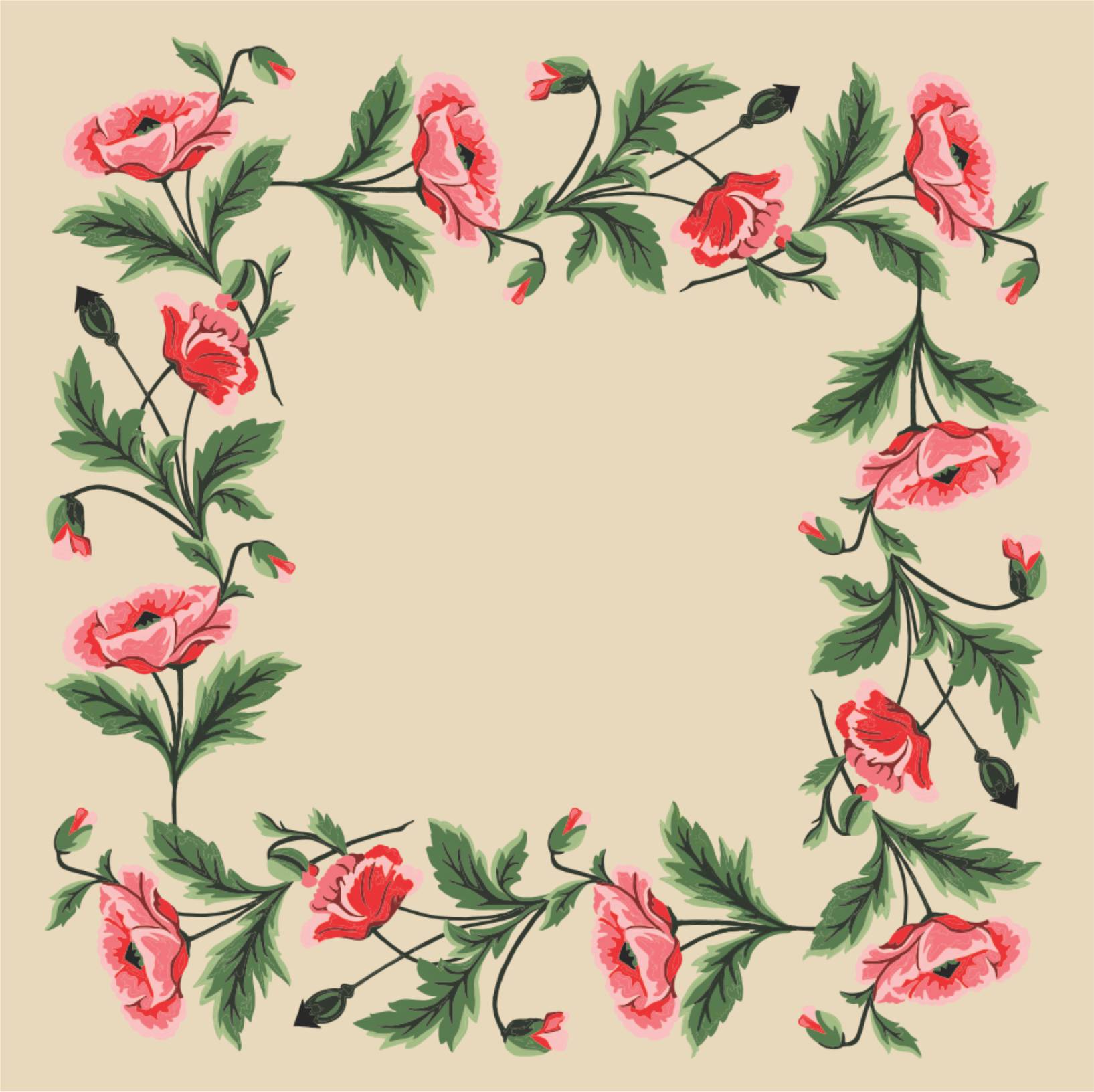 03.26 Κέντημα Gobelin καρέ 1.00 * 1.00 - Εικόνα 1