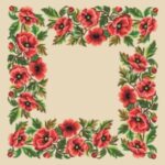 Κέντημα Gobelin καρέ 1 * 1 μέτρο.