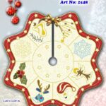 Κέντημα σταμπωτό  ποδιά δέντρου In Prisma καρέ 1.00 * 1.00 m