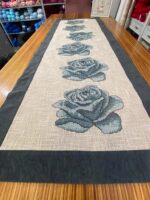 Μετρητό κέντημα τριαντάφυλλα μεγάλα σε διάσταση 0.40 * 1.65m - Imagen 2