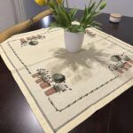 Μετρητό κέντημα καρέ λεβάντες 0.90 * 0.90m