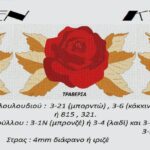 Κέντημα Κύκνος τραβέρσα 0.40 * 1.40m