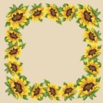 Κέντημα Gobelin καρέ 1 * 1 μέτρο.