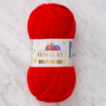 Himalaya Dolphin Baby Chenille Yarn, Red - 90318