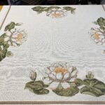 Μετρητό κέντημα καρέ νούφαρα 0.92 * 0.92m