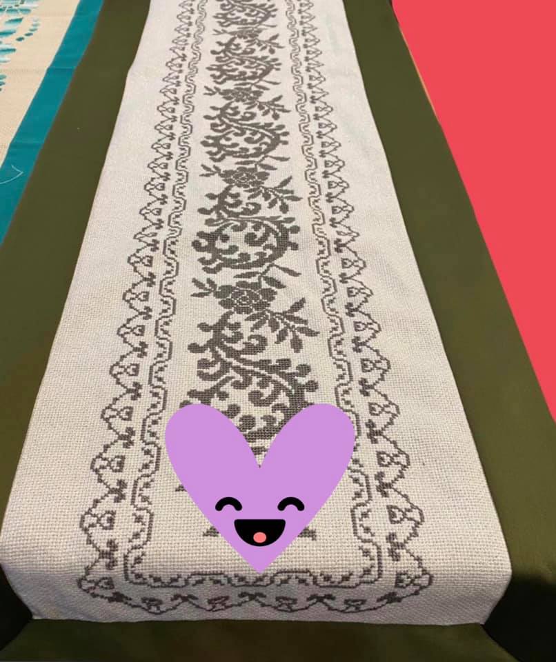 95630580_3046914341996454_5925761202855608320_n Μετρητό κέντημα τραβέρσα σε διάσταση 0.40 * 1.65μ - Imagen 1