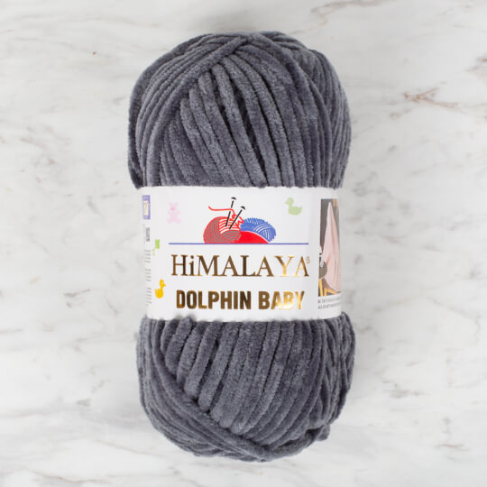 Grigio-80367 Himalaya Dolphin Baby Chenille Yarn, Grey - 80367 - Immagine 1