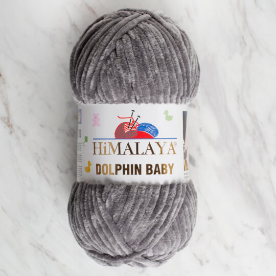 Grigio-80369 Himalaya Dolphin Baby Chenille Yarn, Grey - 80369 - Immagine 1