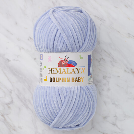 Blu ghiaccio-80344 Himalaya Dolphin Baby Chenille Yarn, Ice Blue - 80344 - Immagine 1