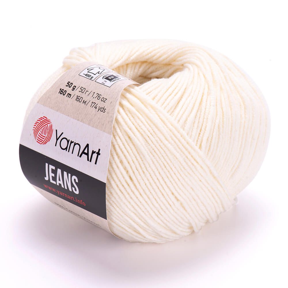 YARNART_JEANS_03 jeans - Ecru - Image 1