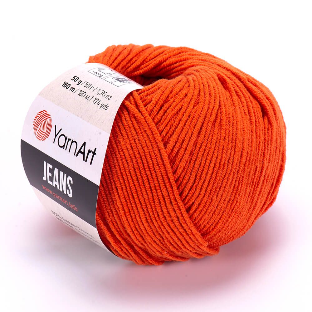 YARNART_JEANS_85 jeans - Coral Orange - Image 1