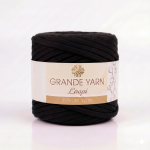 T-Shirt Yarn - Black (Maccheroni)