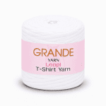 T-Shirt Yarn - White (Maccheroni)