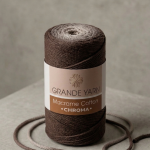 Macrame Cotton Chroma - Brown with multicolors