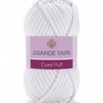 Cord Puff - White