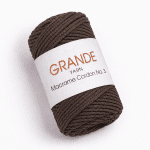 Macrame Cordon Νο.3 - Brown Tobacco