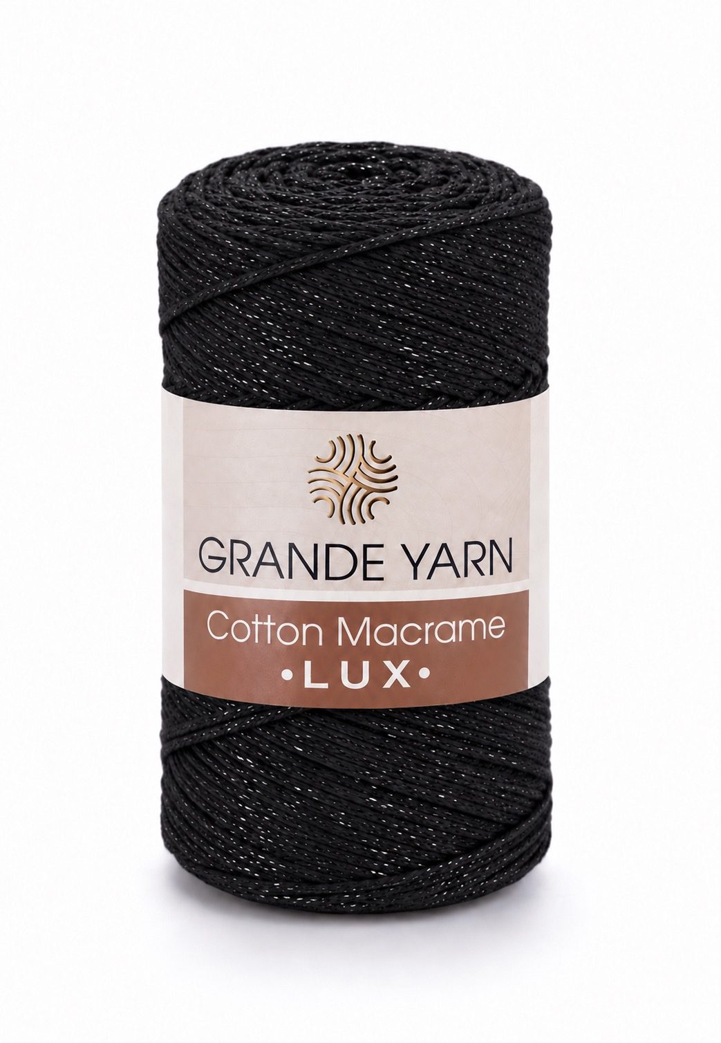 cottonlux122 Cotton Macrame LUX - Black - Εικόνα 1