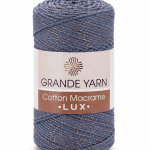 Cotton Macrame LUX - Blue Jeans