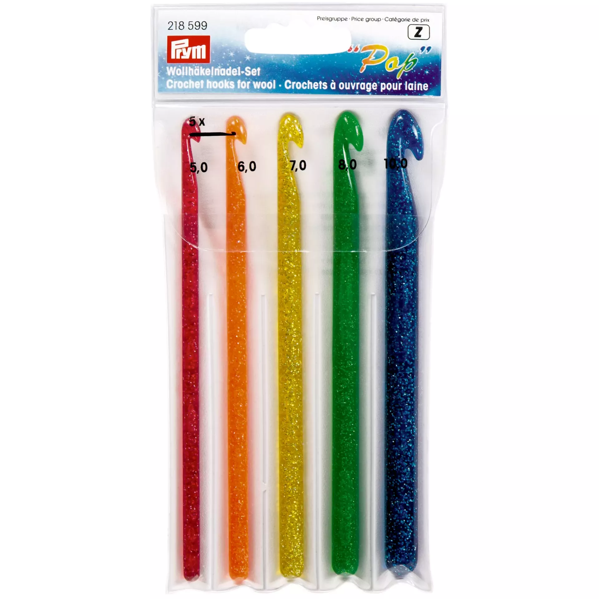 prym218599 Prym - Pop (Σέτ βελονάκια πλεξίματος 5–10mm – 5 τεμάχια) - Imagen 1